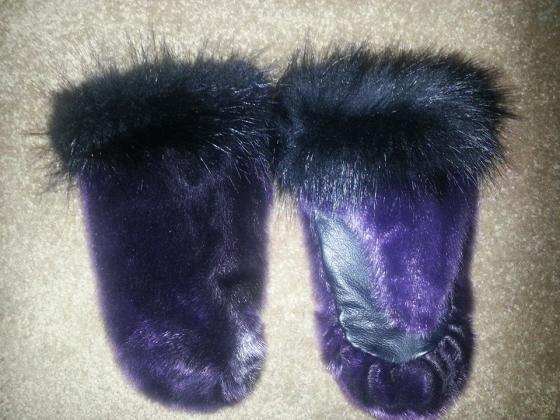 Sealskin (purple) with fox trim