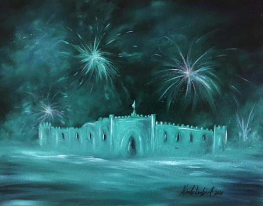 Fireworks at the castle