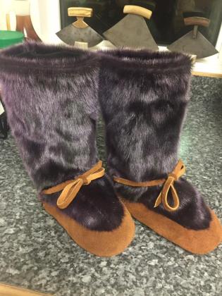 Children's sealskin mukluks