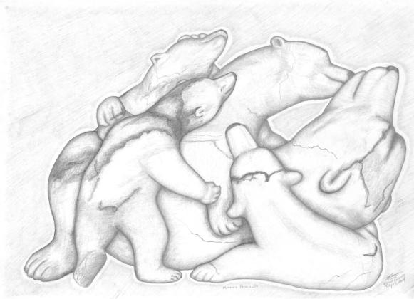 Mother with 4 cubs