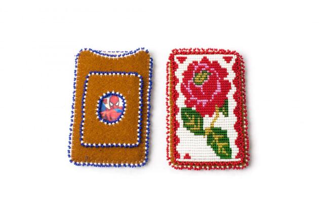 Beaded phone case