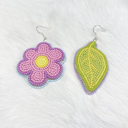 Asymmetrical Garden Earrings