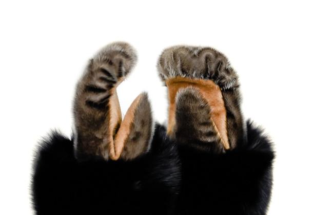 Sealskin mitts