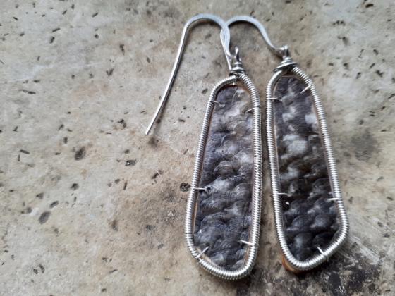 Fishskin Earrings (Northern Pike)