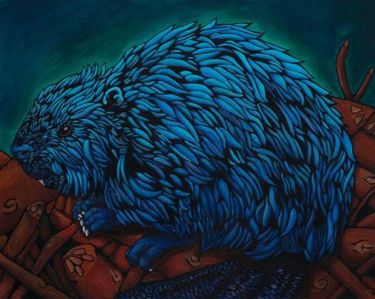 Moonlighting / Acrylic on wood panel