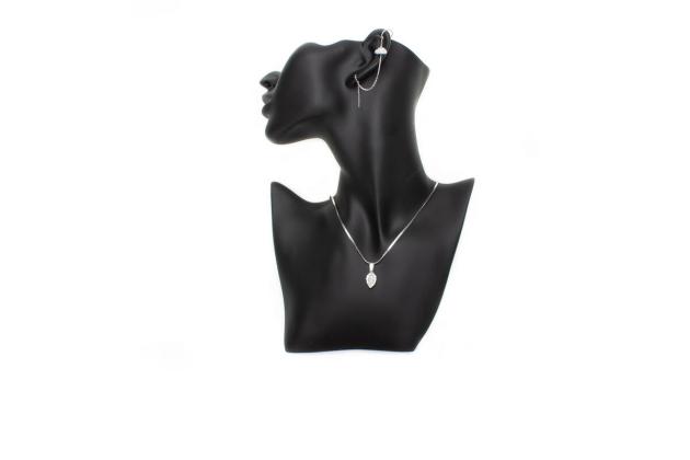 Otolith earrings and necklace