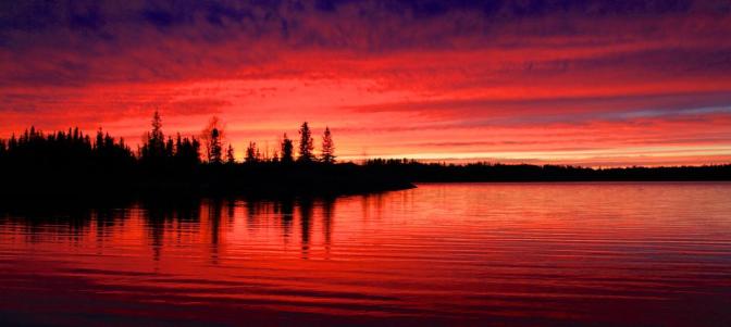 Frame Lake Sunset