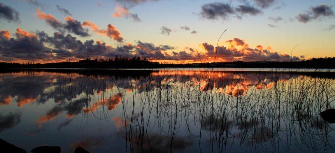 Frame Lake Sunset