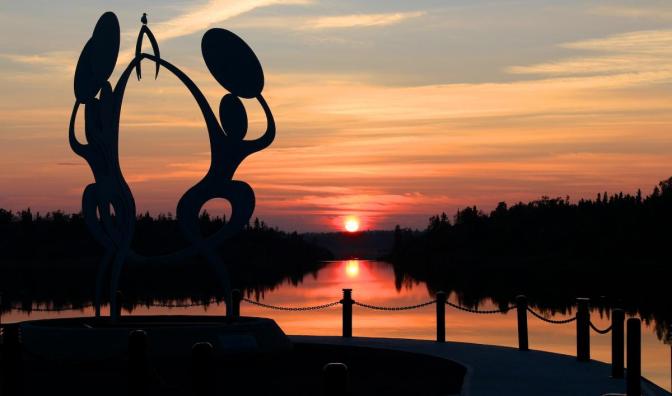 Drummers at Sunset