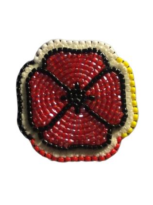 Beaded poppy