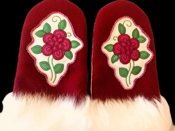 Beaded mitts