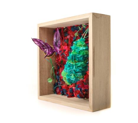 Fish bone butterfly and fish scale cocoon 