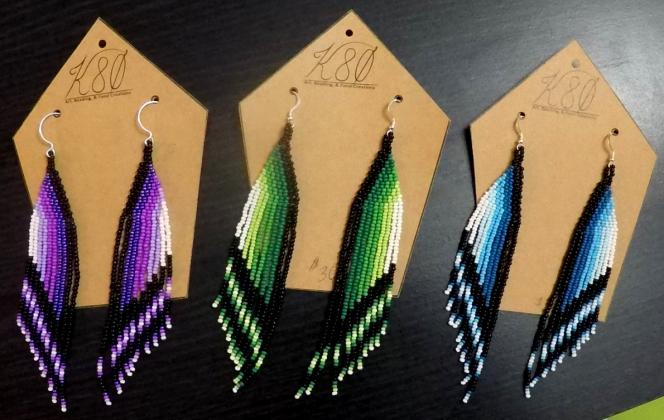 Colour Gradients (Beaded Earrings)
