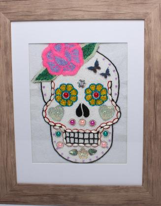 Beaded sugar skull