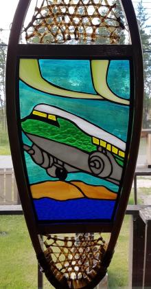 Stained glass fronted DC3 snowshoe