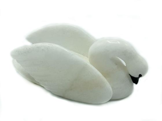 Swan carving