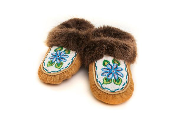 Beaded Moosehide Moccasins