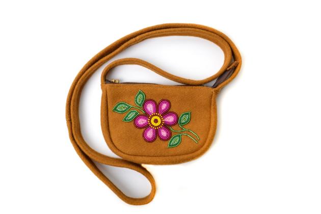 Moosehide beaded purse
