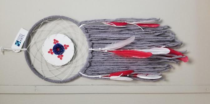 Lg Fish Scale Flower Dreamcatcher