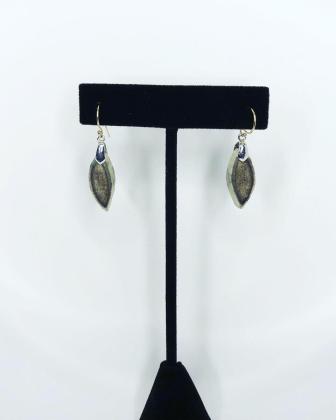 14kt gold filled caribou antler earrings 