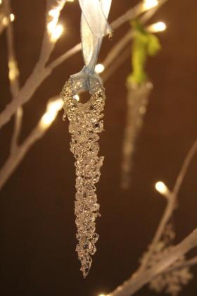 Icicle Glass Ornament