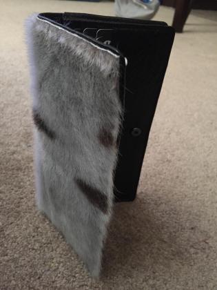 Wallet with Sealskin Decor