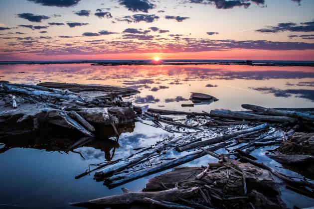 Sunset adrift 