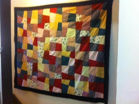 Flag stone quilt, donated to the Iqaluit Humane society 
