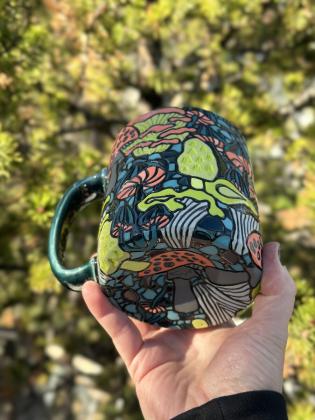Mushroom Collage Mug