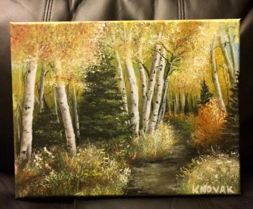 "ALBERTA BUSH"  11'x 14" acrylic painting