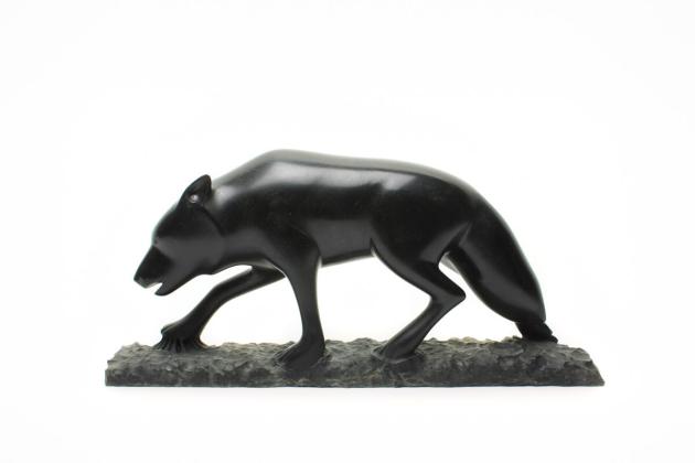 Wolf Stalking - Chlorite Carving