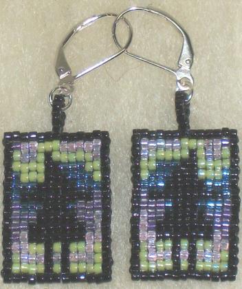 Aurora Borealis earrings