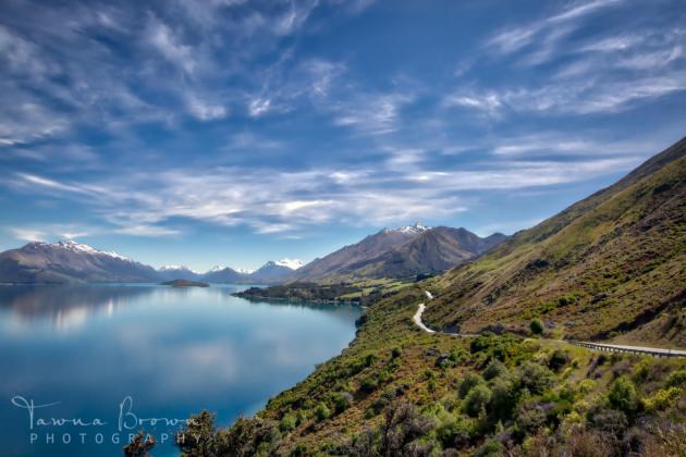 Road trip along Lake Wakatipu, New Zealand