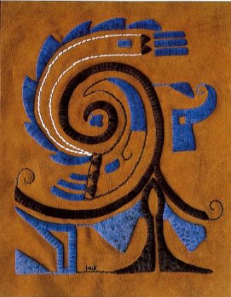 Abstract caribou hair tufting