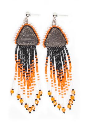 Fish skin earrings