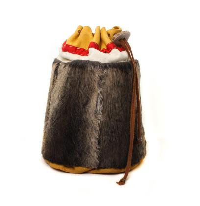 Lower leg moosehide grub bag