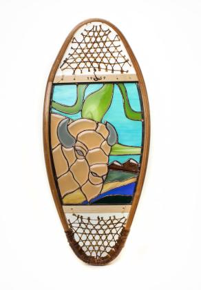 Bison Stained Glass Snowshoe