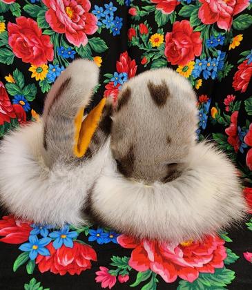 Sealskin mitts