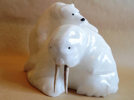 More than I can Chew (Alabaster, Caribou Antler)