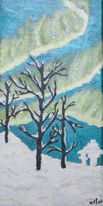 Acrylic on framed canvas