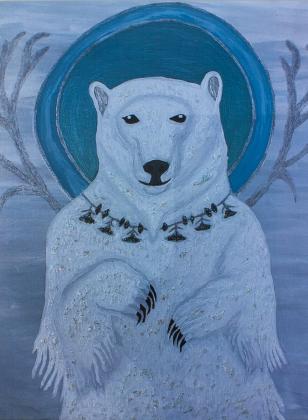 Acrylic on framed canvas