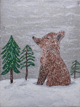 Acrylic on framed canvas