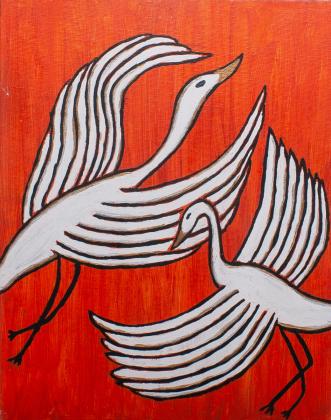 Acrylic on framed canvas