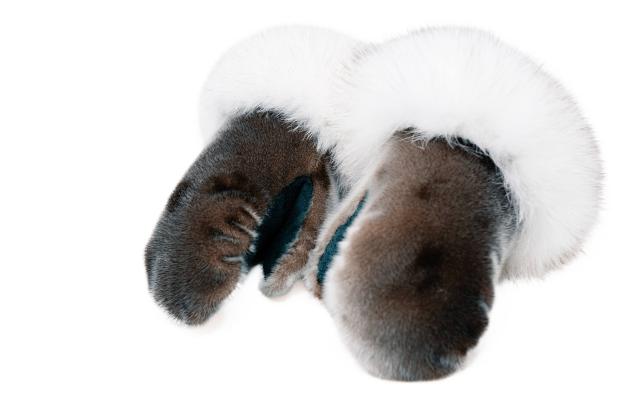 Sealskin mitts