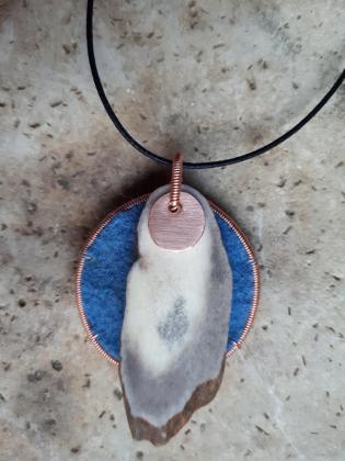 Moose Antler and Stroud necklace