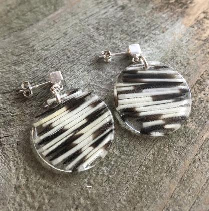 Resin Porcupine Quill Earrings