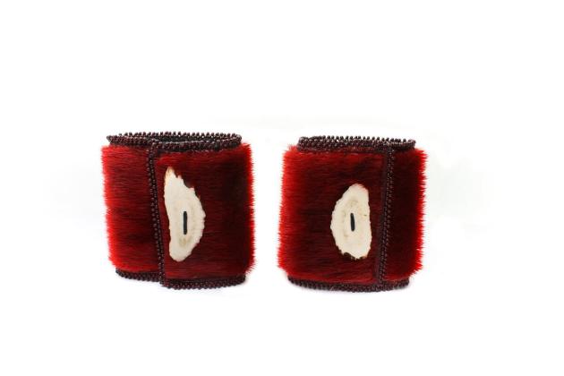 Sealskin cuffs