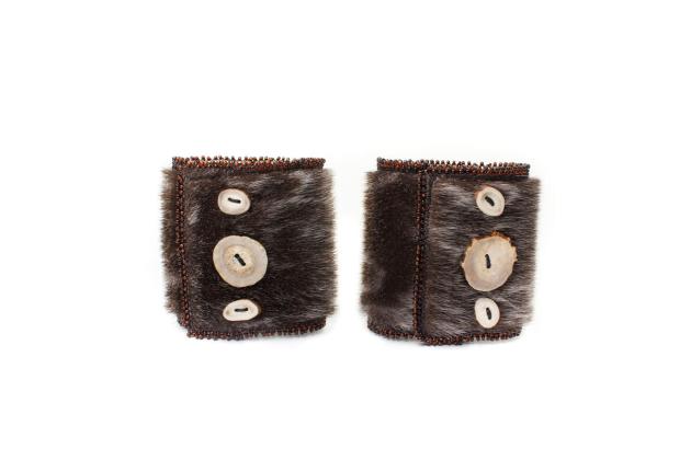 Sealskin cuffs
