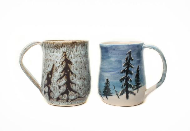Northern trees mugs