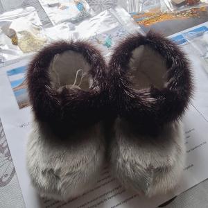 Child sealskin slippers